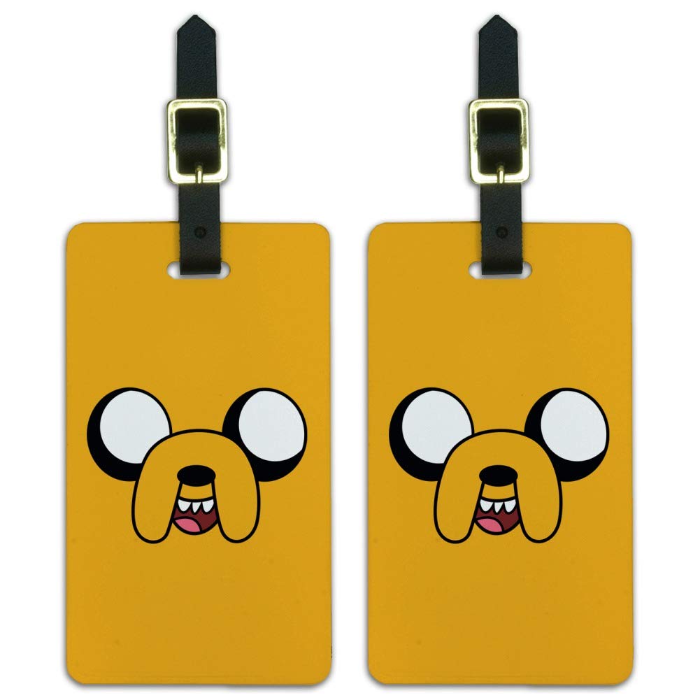 Amazon.com: Adventure Time Jake Head Luggage ID Tags Suitcase