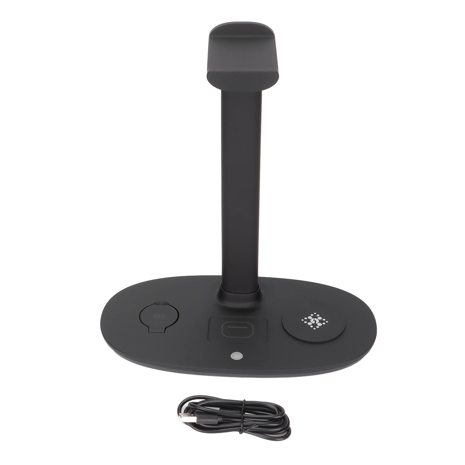 Yosoo Health Gear Supporto per Caricabatterie Wireless, 4 in 1 QI 15W | Gancio di Ricarica per Cuffie, Design Elegante Staccabile, per Orologio Auricolare Mobile, Funzione di Archiviazione, per i