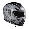 Royal Enfield Mettle Full Face Tech Isi, Dot & Ece Certified Riding Helmet Mt Grey (L) 60 -High Impact Grade Polycarbonate and Thermoplastic Blend 9 Parts Eps for Ultimate Impact, Motorcycling