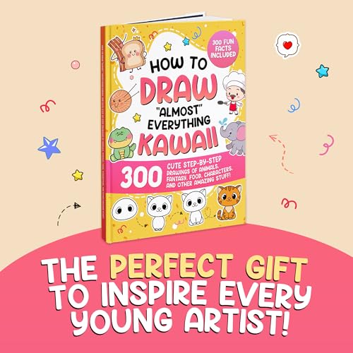 Image of How to Draw inchAlmost inch Everything Kawaii: 300 Cute Step-by-Step Drawings of Animals, Fantasy, Food, Characters, and Other Amazing Stuff! (How to Draw for Kids)