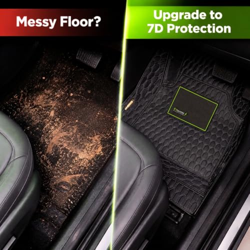 Image of EV MASTER 7D Car Floor Mats for TATA Tiago Hybrid (2026 Onwards) Complete Set | All Weather | Anti-Slip | Luxury Premium Car Mat | Full Coverage | Custom Fitted Car Foot Mats