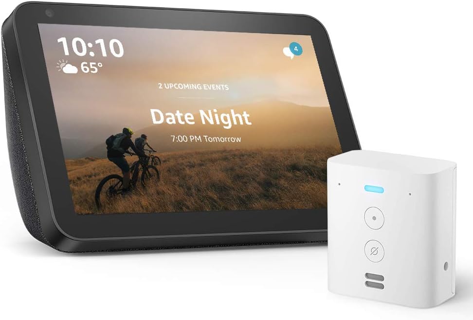Echo Show 8 (Charcoal) with Echo Flex