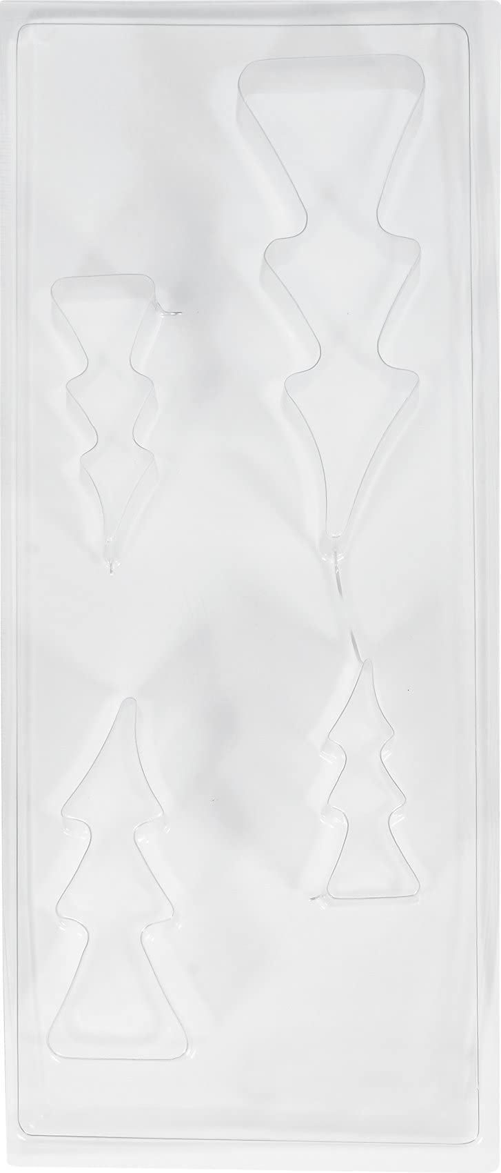 Rayher Fir 4 Trees Casting Mould, Transparent, 8-16 cm