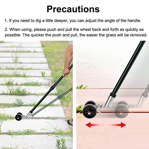 Kinaba Weed Grabber Remover Garden Tools for Driveway Patio Sidewalk, Crack and Crevice Weeding Tool and Broom