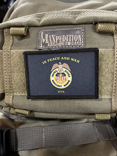 Merchant Marine Crest Morale Patch.2x3\" Hook and Loop Patch. Made in The USA - Thumbnail 2