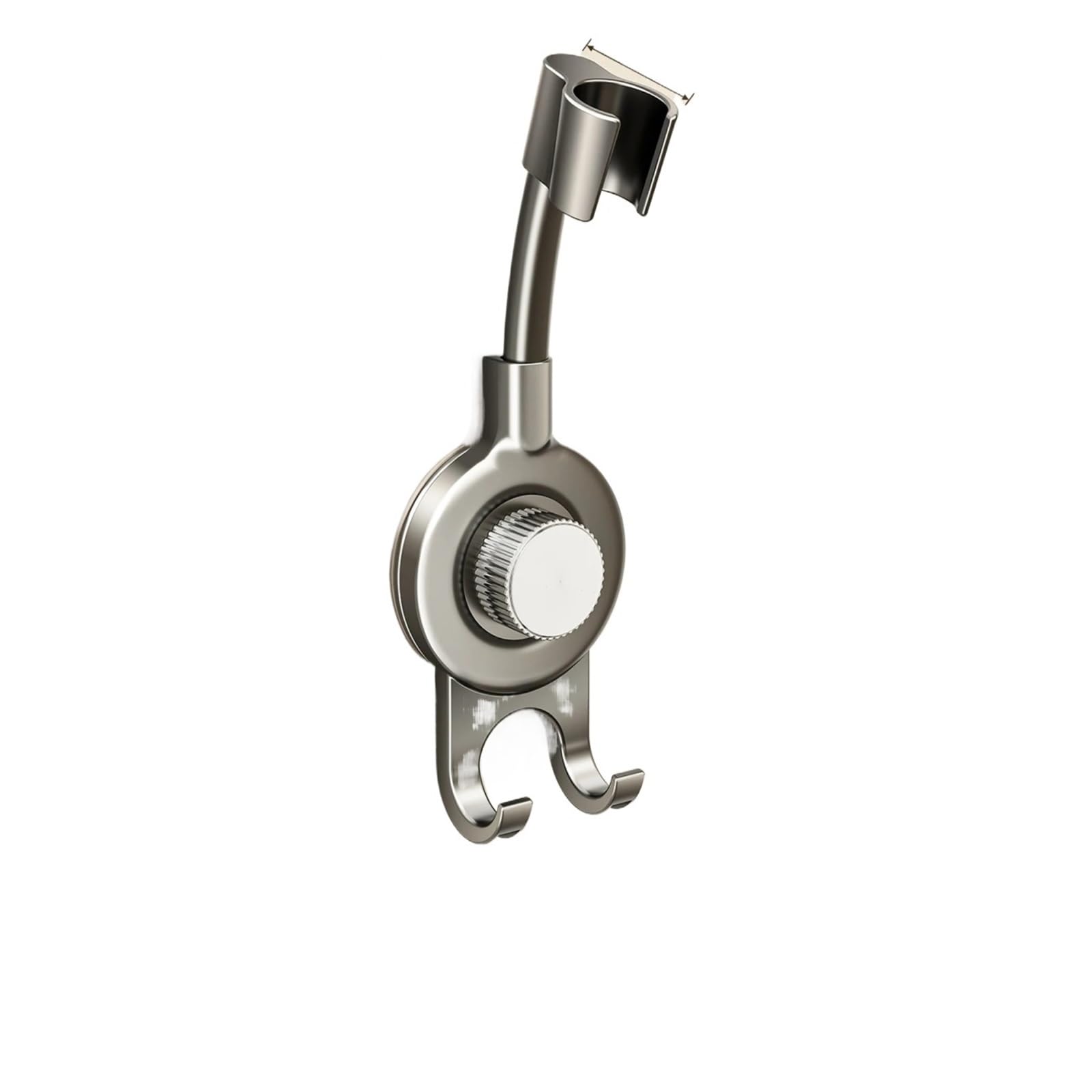 1pcs 360° Adjustable Punch-Free Suction Cup Shower Holder(Grey)