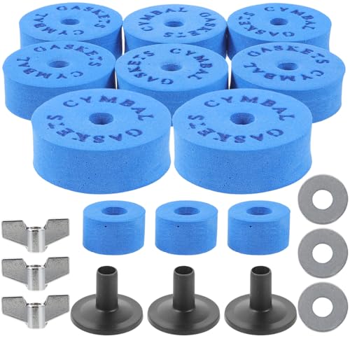 Toddmomy 1 Set Drum Set Eva Cotton Pads for Cymbal Stand Tube Accessories Lightweight Portable High Density Pads Secure Fit for Improved Performance and Stability