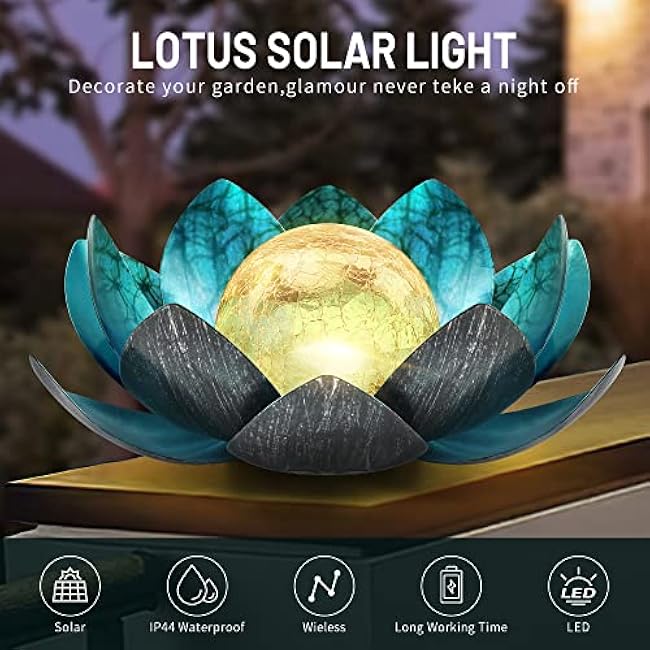 Lotus Solar Lights LED Lotus Flower Lights