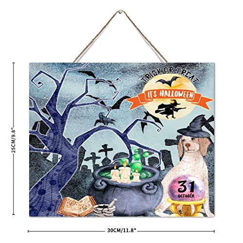 Décoration murale en bois Halloween Ghost Boo pour maison et bureau - 4