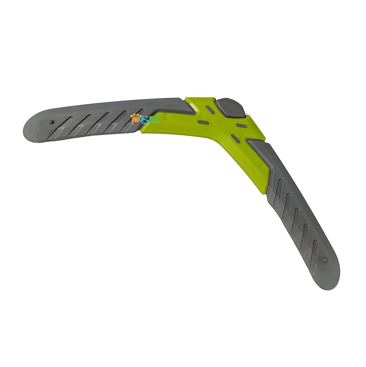 PSK PET MART Non-Toxic Interactive Soft Latex Training Squeaky Cross Design Boomerang Toy for Puppy and Dogs (Color May Vary)