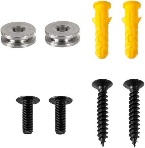 Barra de sonido de metal para montaje en pared + tornillos + anclajes de pared, barra de sonido resistente para colgar en la pared, kit de