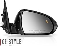 Vista 2 de DNA Motoring OEM-MR-HY1321227 Espejo retrovisor de puerta lateral derecho del pasajero con calor alimentado compatible con Elantra 17-18, señal