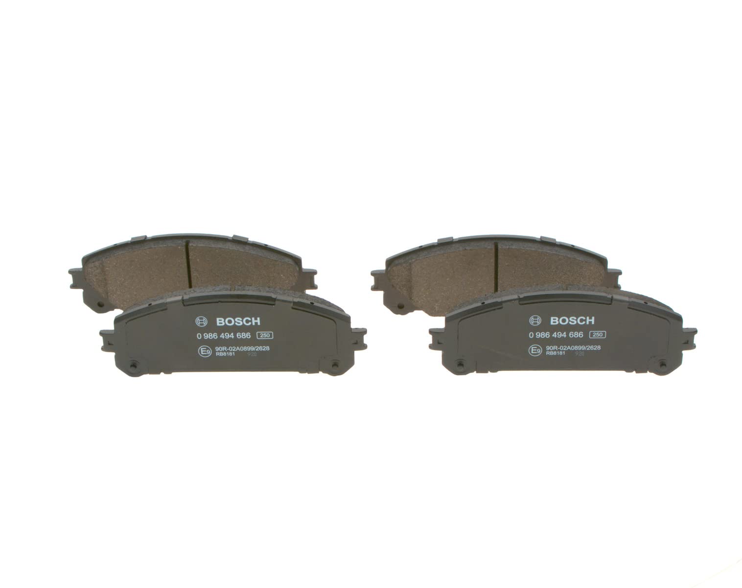 Pastiglie Freni Bosch BP1680 Per Asse Anteriore - Senza Rame, ECE-R90, Confezione Da 4 Pezzi - Foto 11
