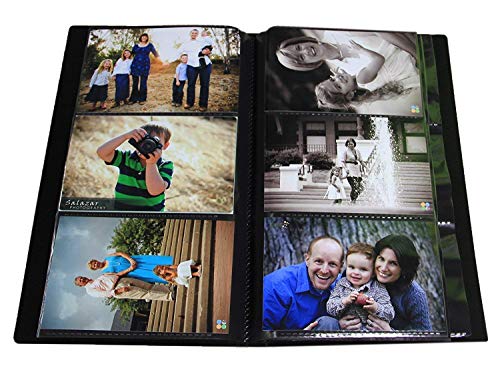 Portfolio Photo Album Holds 144 Pictures - 4x6 Inch/Space Saver Album with Protective Poly Case