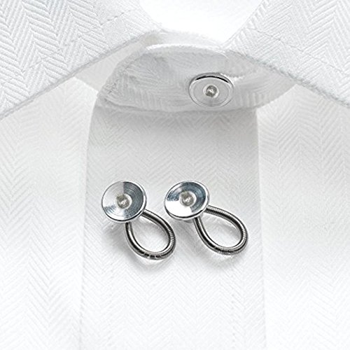 Extensores de colarinho, extensores de botão de metal para camisa, vestido, calça, casaco, colarinho