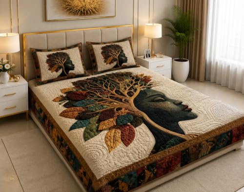 Image of 7D Digital Printed King Size Bedsheet | 240TC Premium Cotton Feel Microfiber with 2 Pillow Covers | Soft Breathable & Wrinkle Free Bedding Set | (Digital01, King Size-90x100 Inch)