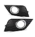 Prefer Warehouse Pair of Front Fog Light Covers Trim Bezel RH LH Compatible With Nissan Sentra S SR SL SV FE+S SR Turbo 2016-2019 Replaces NI1038143 NI1039143 62257-4AF0A 622564AF0A, BLACK