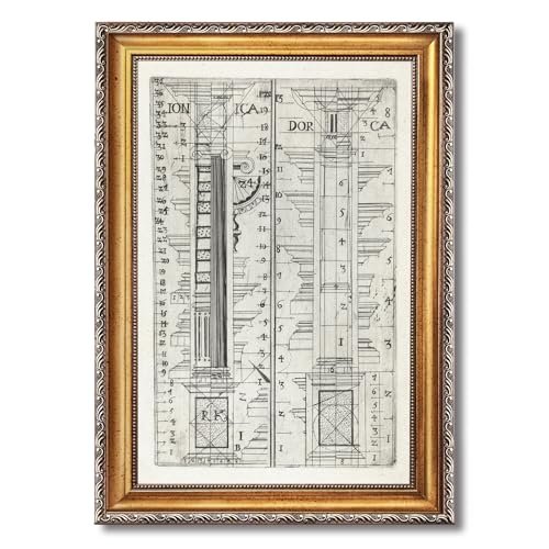 Architectural Columns Poster Canvas Print Oil Paintings Reproduction World Classics