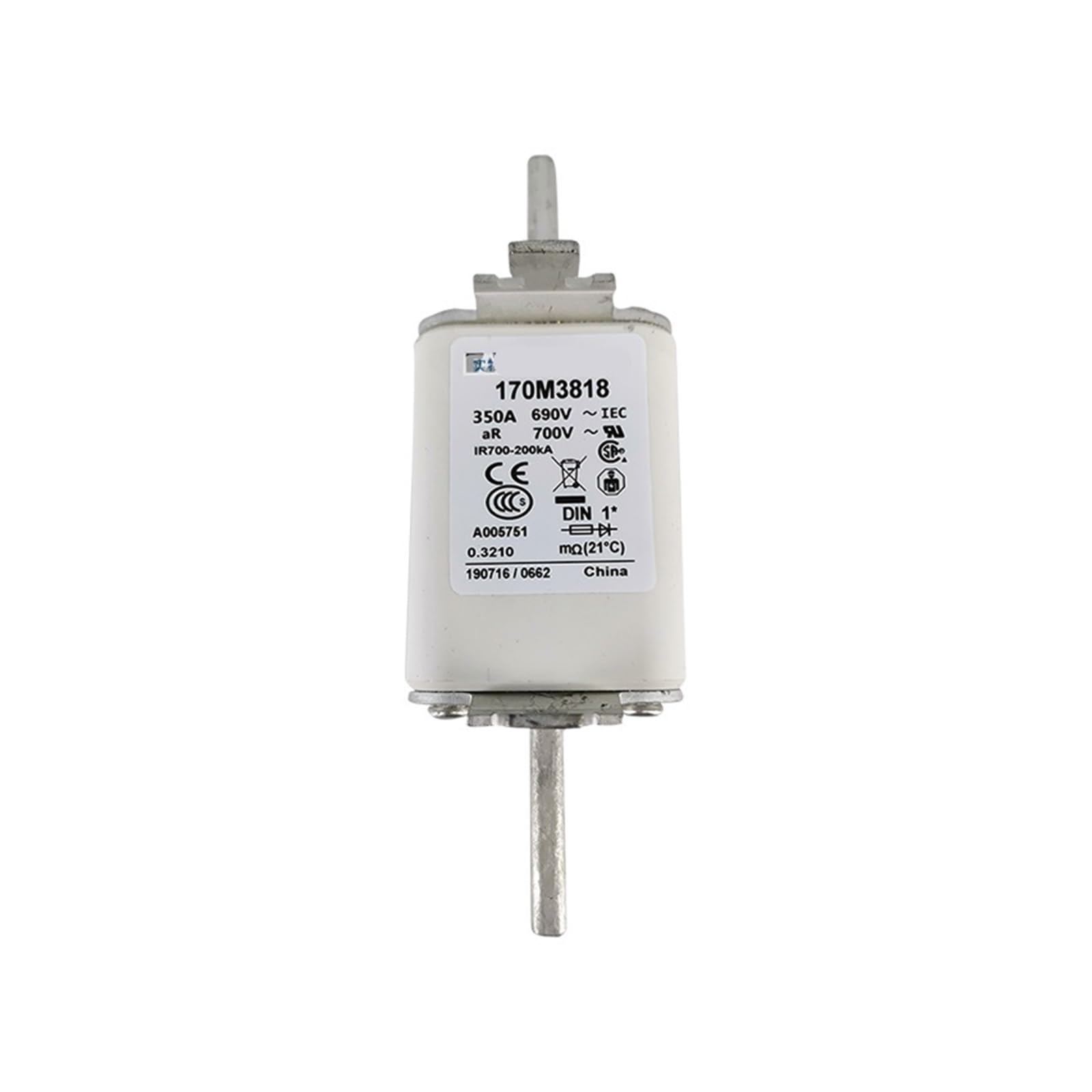 Fusible rapide 170M3818 base de support pour boîtier électronique - 3