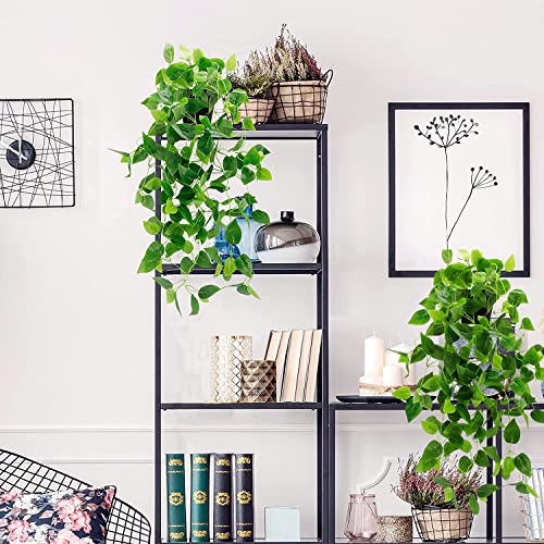 Toprooms 2 Pack Fake Hanging Plants With Pot,Artificial Hanging Plant Fake Plants Faux Ivy Vine Wall Hanging Plants Greenery Shelf Home Office Indoor Outdoor Garden Greenery Decor 2.84Ft(2 Potted) #TOP3