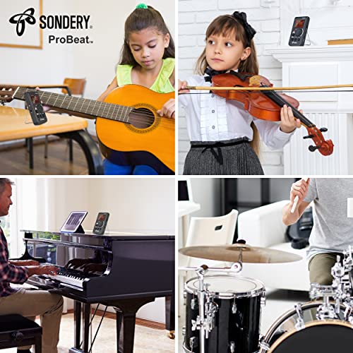 Sondery Digital Metronome Rechargeable English Vocal Counting with Timer Function for Piano Guitar Drum and All Instruments by Sondery - Image 7
