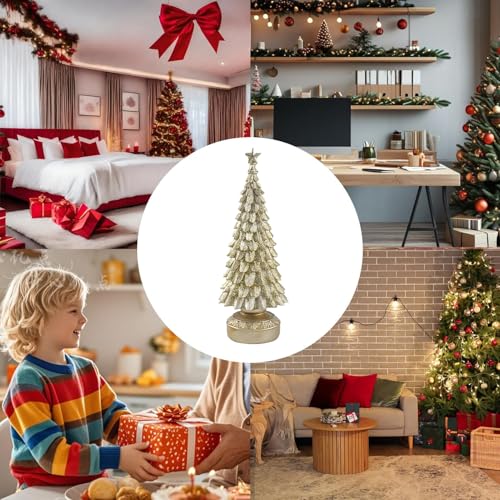 Figurine de sapin de Noël compacte pour embellir les petits espaces - 5