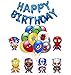 smileh Decoracion Cumpleaños Superheroes Globos de Superhéroe Feliz Cumpleaños del Pancarta para niños Decoraciones de Cumpleaños Fiesta Marvel