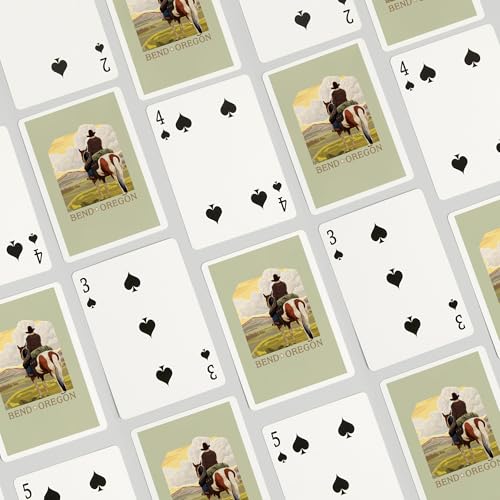 52 Cartas de Póker Cowboy y Caballo, Bend Oregon miniatura 4