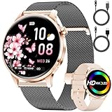 Cette montre connectée pour femme est livrée avec deux câbles de recharge : le kit comprend non pas un, mais deux câbles de recharge pratiques : un câble USB classique et un câble Type-C moderne. Vous pouvez en garder un sur votre table de chevet pour la recharge nocturne, tandis que l'autre peut être rangé dans le tiroir de votre bureau ou dans votre sacoche d'ordinateur portable pour être utilisé en cas de besoin. Cette configuration simple mais astucieuse à double câble garantit que votre montre connectée reste toujours complètement chargée et prête à l'emploi