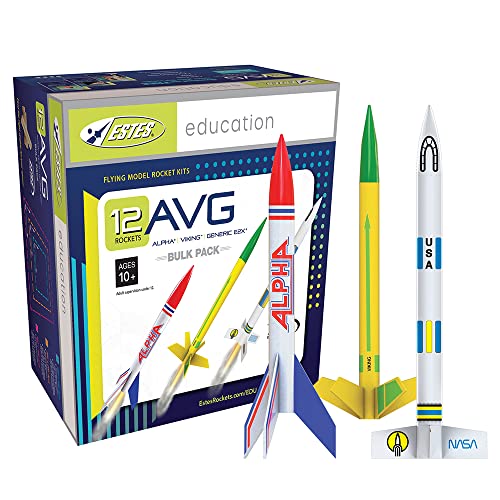Estes 1753 AVG Bulk Variety Pack of Rocket-Building Kits, Beginner and Intermediate Flying-Rocket-Model Kits for Ages 10+, Includes Viking, Alpha, and EX2 Rockets - Image 8
