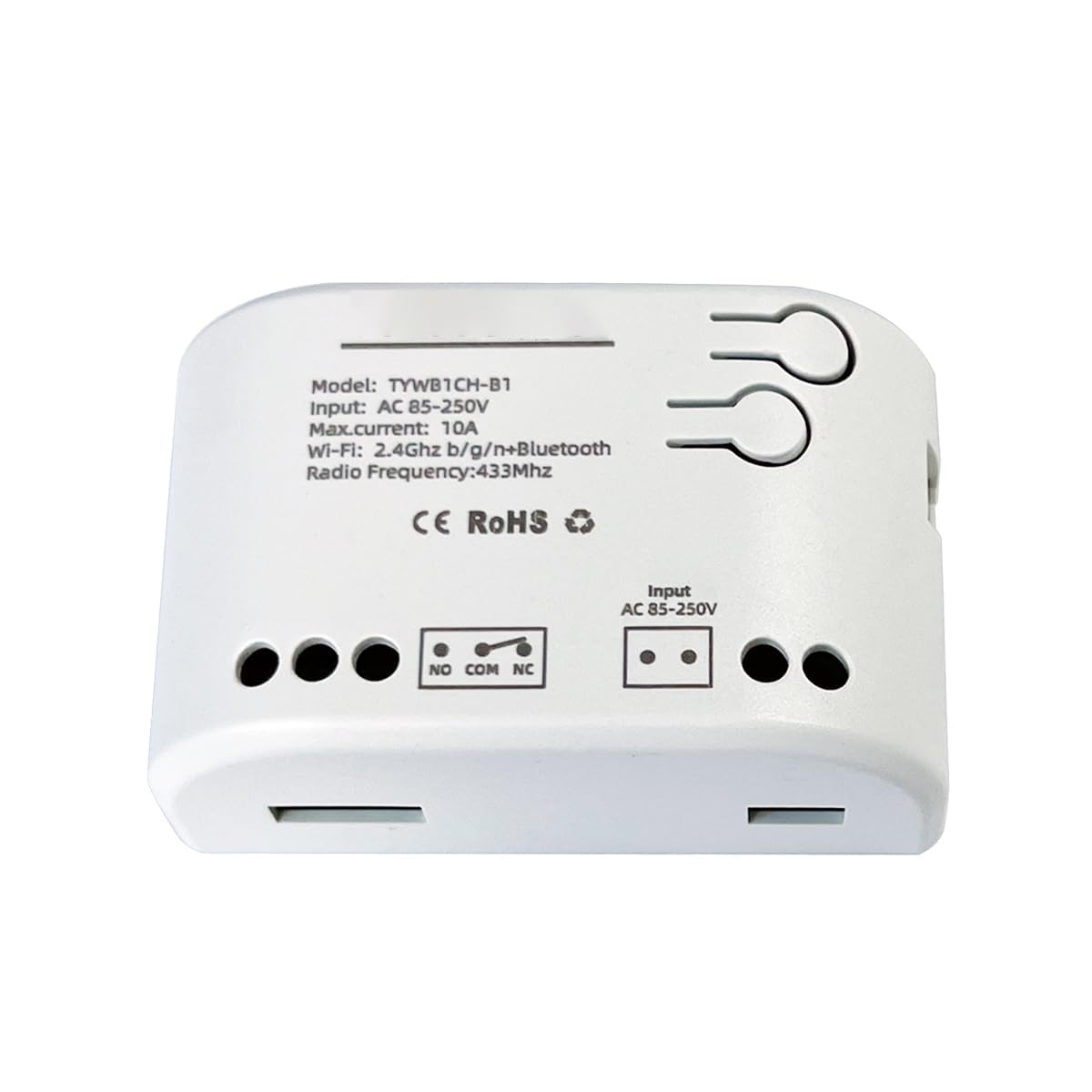 Smart WiFi Wireless Relay Switch Module, AC 85-250V/ USB 5V Smart Life Remote Control, Dry Contact Momentary Switch with Timing Function, Mini Relay WiFi Switch, Compatible with Alexa and Google Home