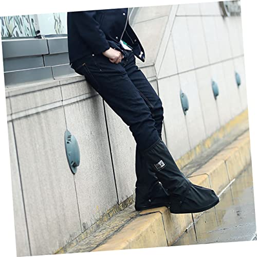 Protector para calzado para hombres y mujeres, fundas impermeables reutilizables para botas en días lluviosos, para viajes al aire libre miniatura 4