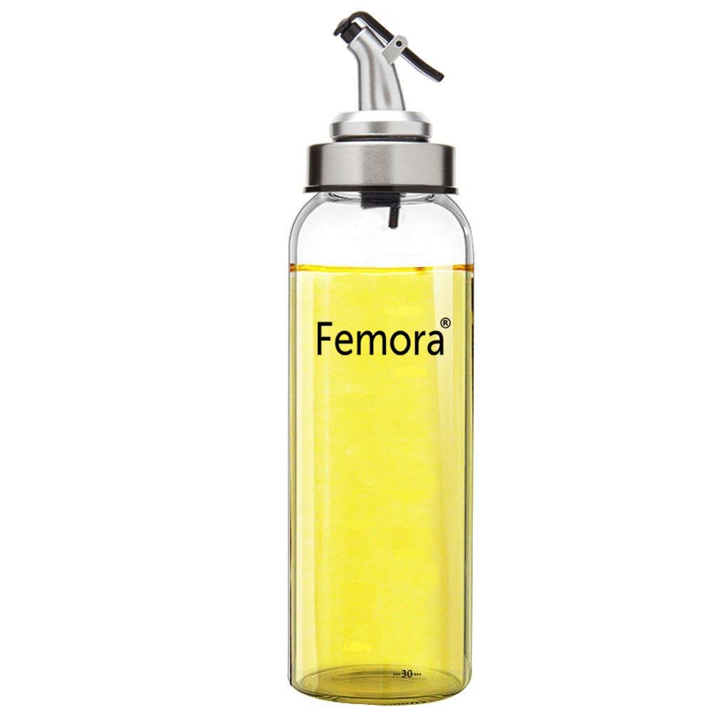 Femora Oil Dispenser | Glass Oil Bottle | 1 Year Warranty | Cooking Oil Dispenser 500ml Pack of 1 Oil Bottle 2