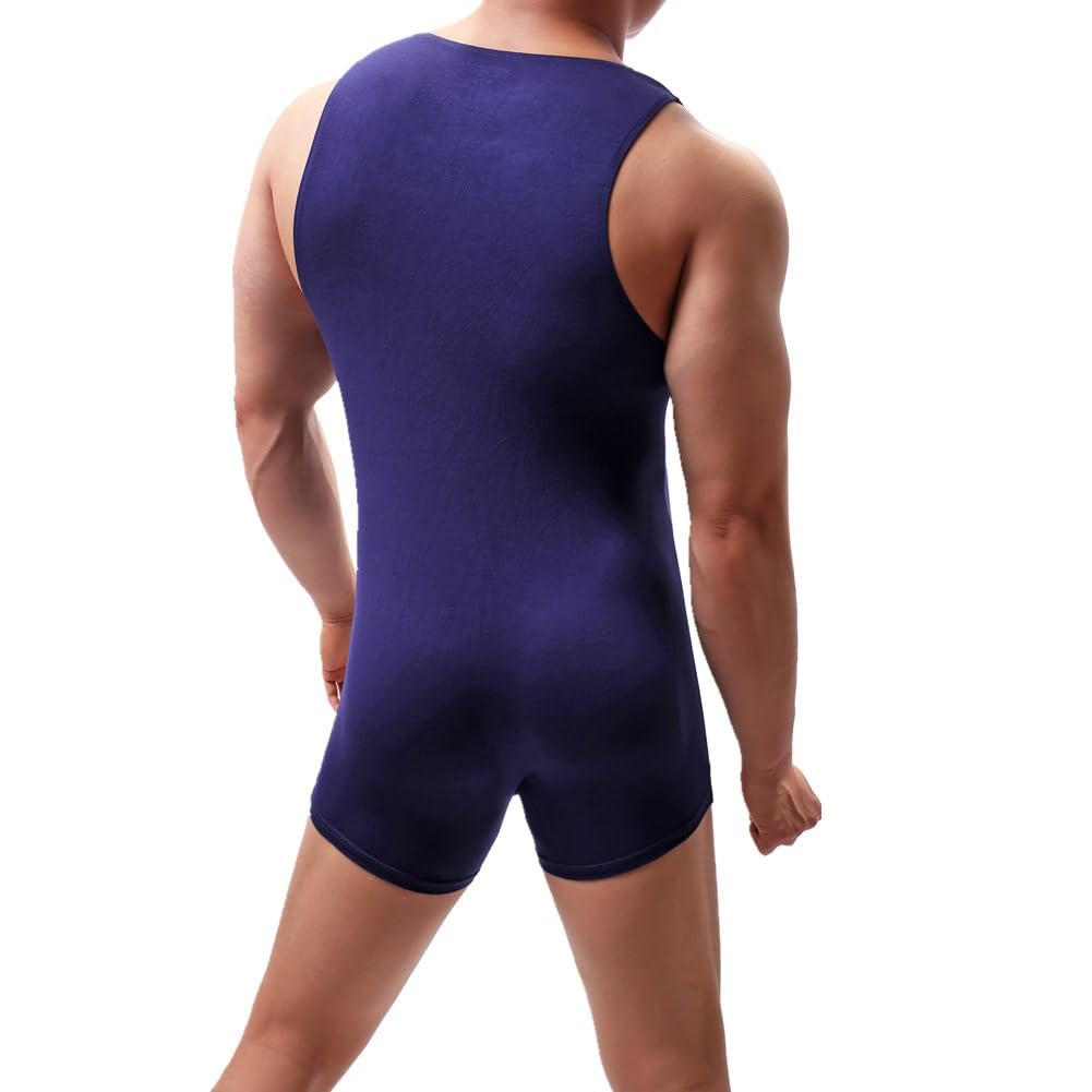 Body de una pieza de algodón modal para hombre, ropa interior atlética, ropa interior deportiva, ropa interior