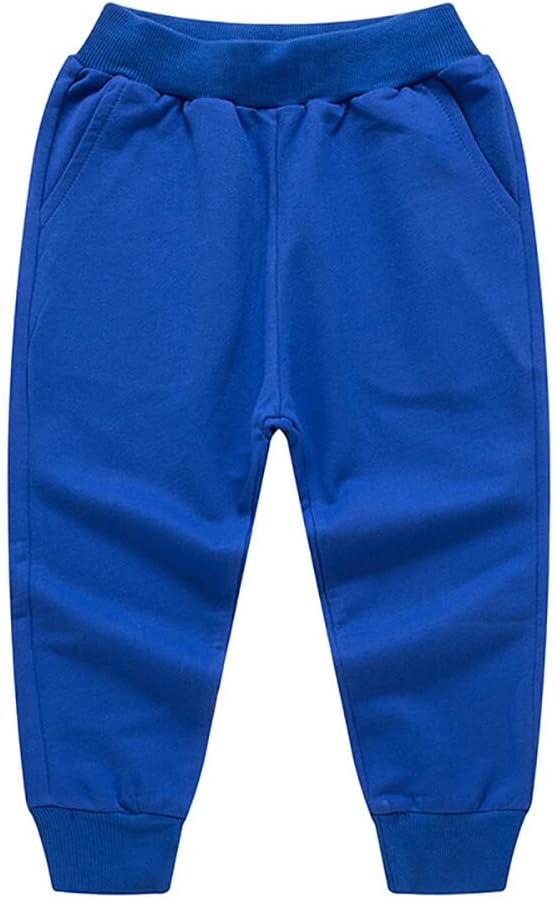 Toddler Baby Boy's Pull On Cotton Jogger Pants Stretch Knit Pants Infant Girls Athletic Sweatpants Bottoms