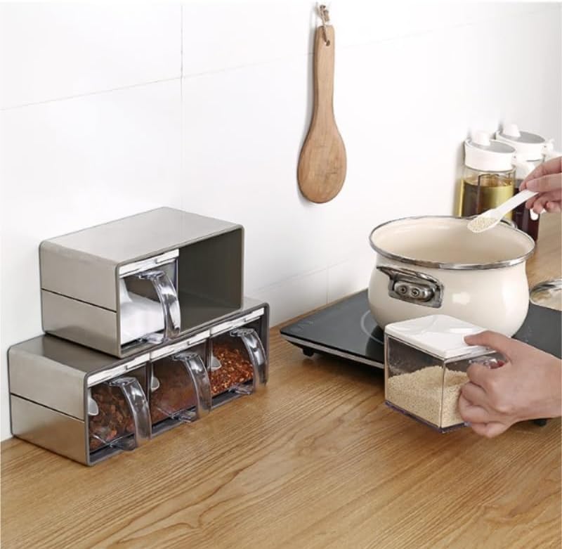 Seasoning Box Jar Kitchen Combination Set Household Storage Items