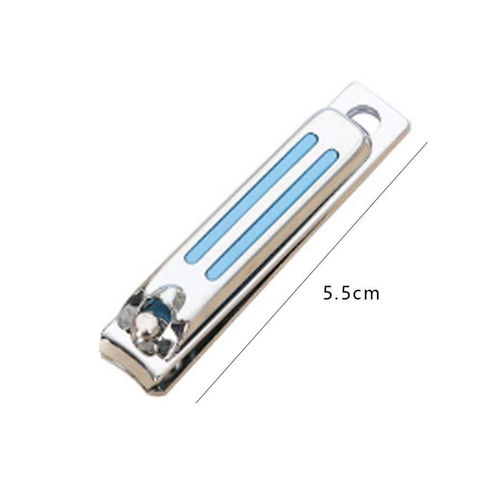 JINGYAN Obcinacz do paznokci Clippers do paznokci Dorosłych Dzieci Carbon Steel Blue 1.2 * 5, cm Przenośne domki