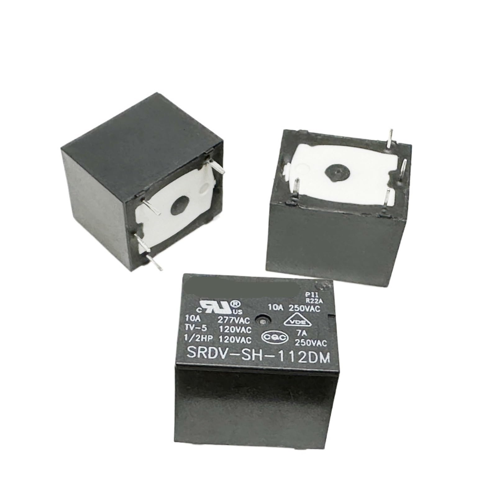 Relais SRDV-SH-112DM T73A-12V-10A miniature 4 broches 12V DC 10A