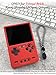 FIOPAZ Silicone Case for Trimui Brick Retro Handheld Game Console, Soft Skin Cover for Trimui Brick Accessories, Anti-Scratch Washable TrimuiBrick with Lanyard (Red)