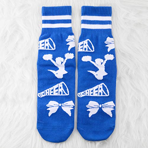 MBMSO 2 Pairs Cheerleading Socks Cheer Ggifts for Cheerleaders Team Socks3