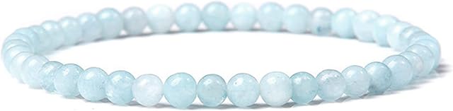 SIMPLÍ BASIC Natural Healing Bracelets Chakra Bracelet 4mm Gemstone Stone Bracelet Crystal Bracelet for Womens Bracelet | Mens Bracelet Lucky | Fortune | Balance | Anxiety Bracelet | Jewellery Gift Box