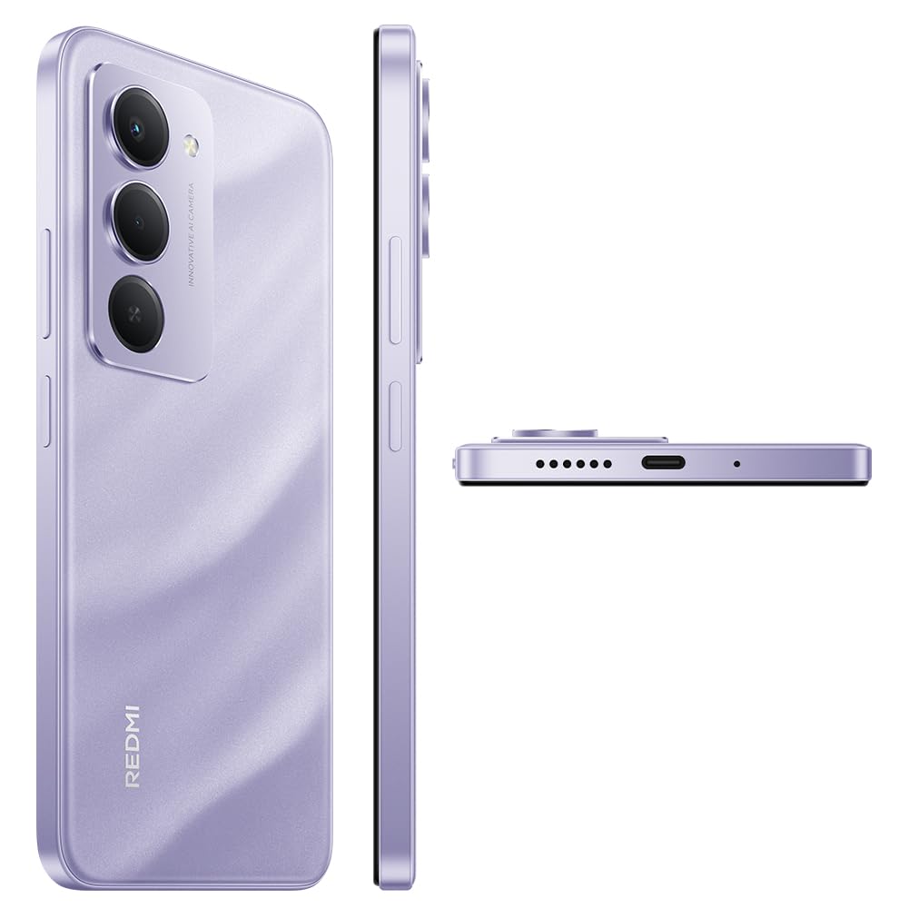 XIAOMI REDMI 15 Téléphone Portable, 6 Go+128 Go, écran 6,9" FHD, Violet, 7000 mAh, Charge Rapide 33 W, 144 Hz AdaptiveSync, Double caméra AI 50 MP, avec Chargeur, sans NFC, Android 15