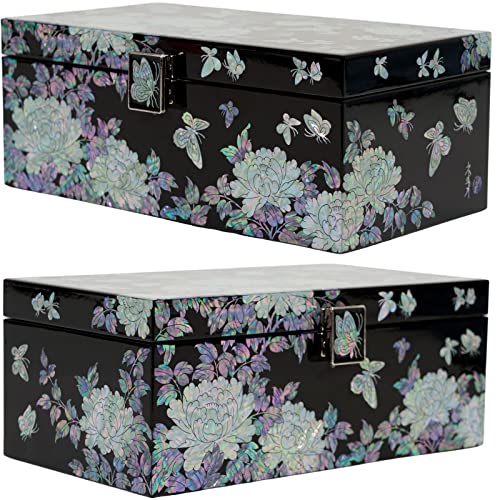 February Mountain Mohter Of Pearl Decorative Box With Lids For Home Decor Tray Unique Gift For Women Who Have Everything Handmade #TOP4