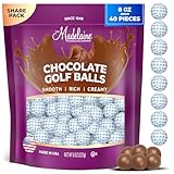 Madelaine Solid Milk Chocolate Golf Balls Candy – Foil Wrapped Chocolate Golf Ball Party Favors For Golf-Themed Events, Birthdays &Amp; Gifts – 1/2 Lb Bag