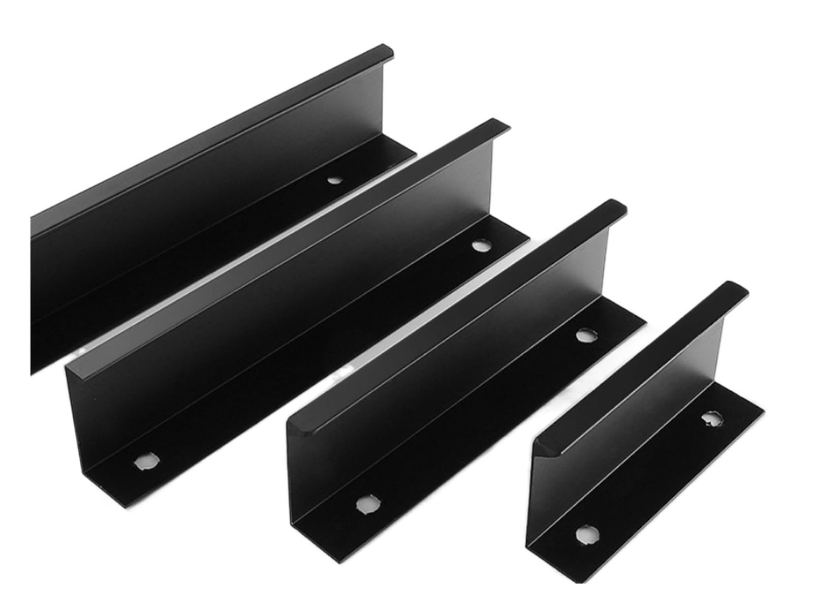 BgnEhRfL Hidden Cabinet pulls, 800mm Hidden Right Angle Long Alloy Finger Cabinet Drawer Pulls