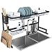 Ctystallove DSRK001 Dish Rack, Large, Black