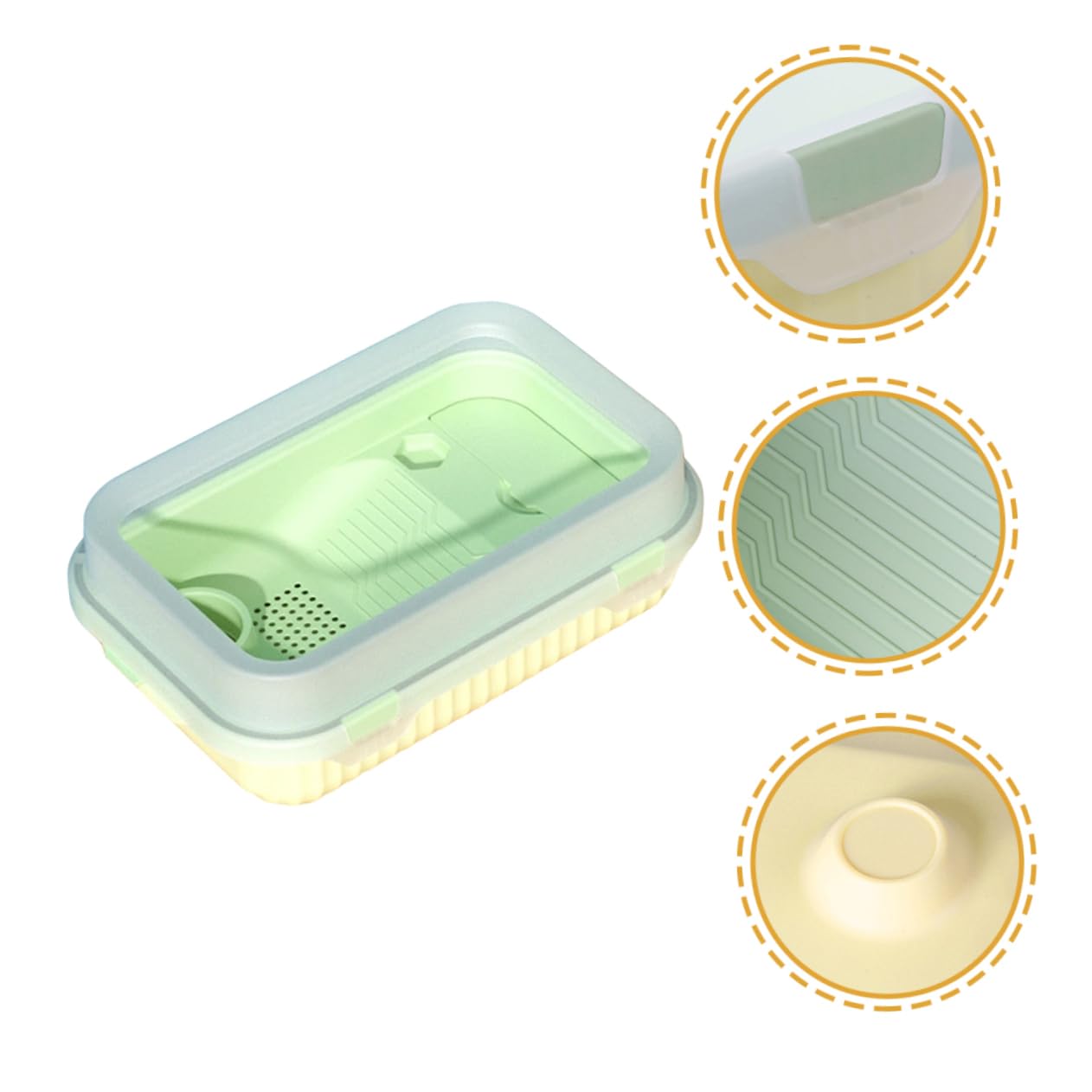 INOOMP Terrario per Tartarughe in Pp, Design a Strati, Facile da Pulire e Resistente all’Usura, per Alimentazione e Deposizione Uova | Struttura Multistrato, per Soste al Sole e Riposo, Resistente a Usura e Urti