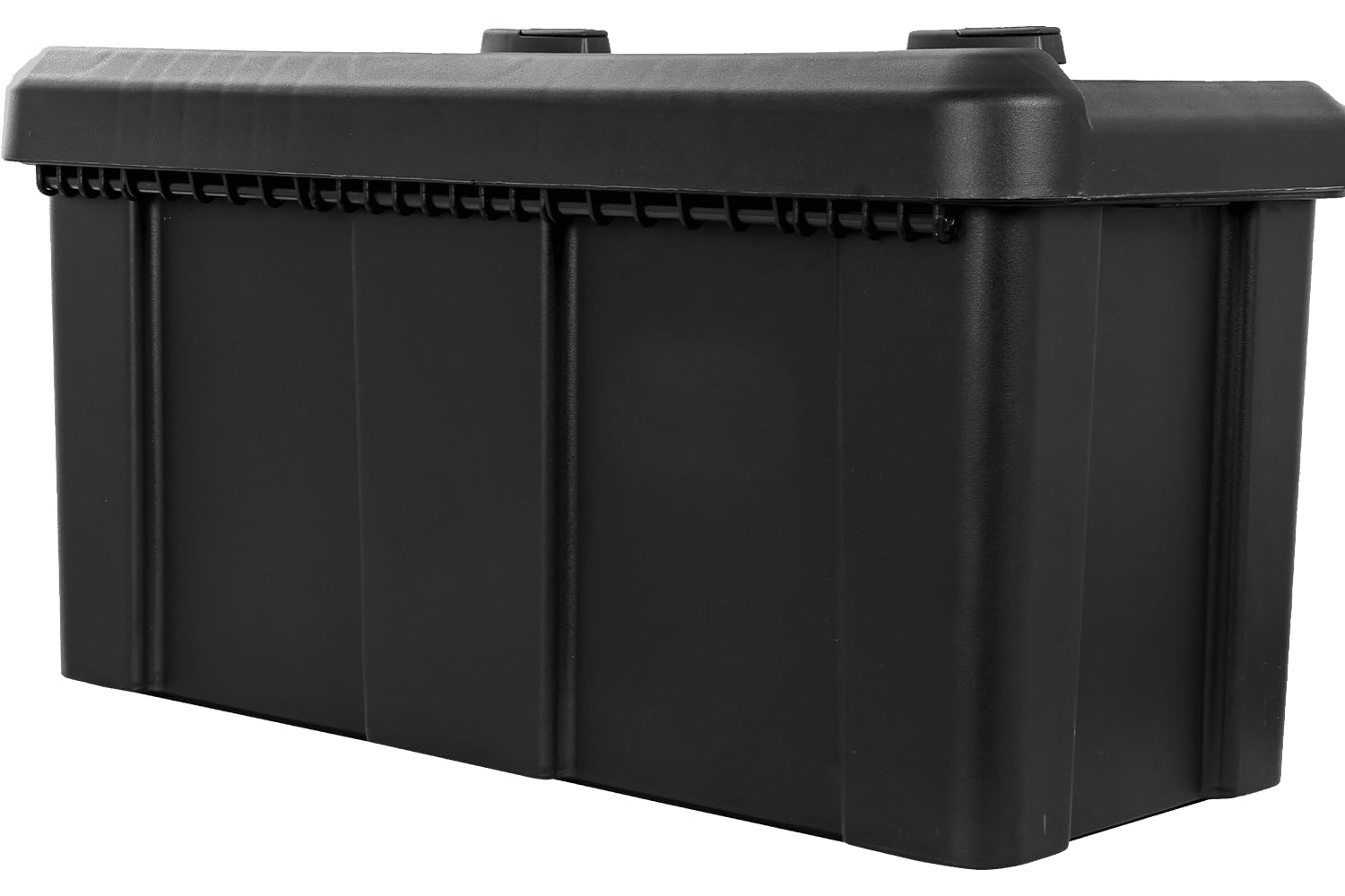 DAKEN Caja de herramientas BLACKIT 82202 23L 550x250x295mm cofre portaherramientas negro con doble cerradura para remolque furgoneta y camión profesional certificado TÜV