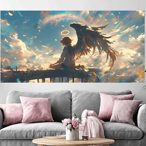 Peinture Diamant pour Beginner DIY Crystal Art Ange 5D Full Drill Chien