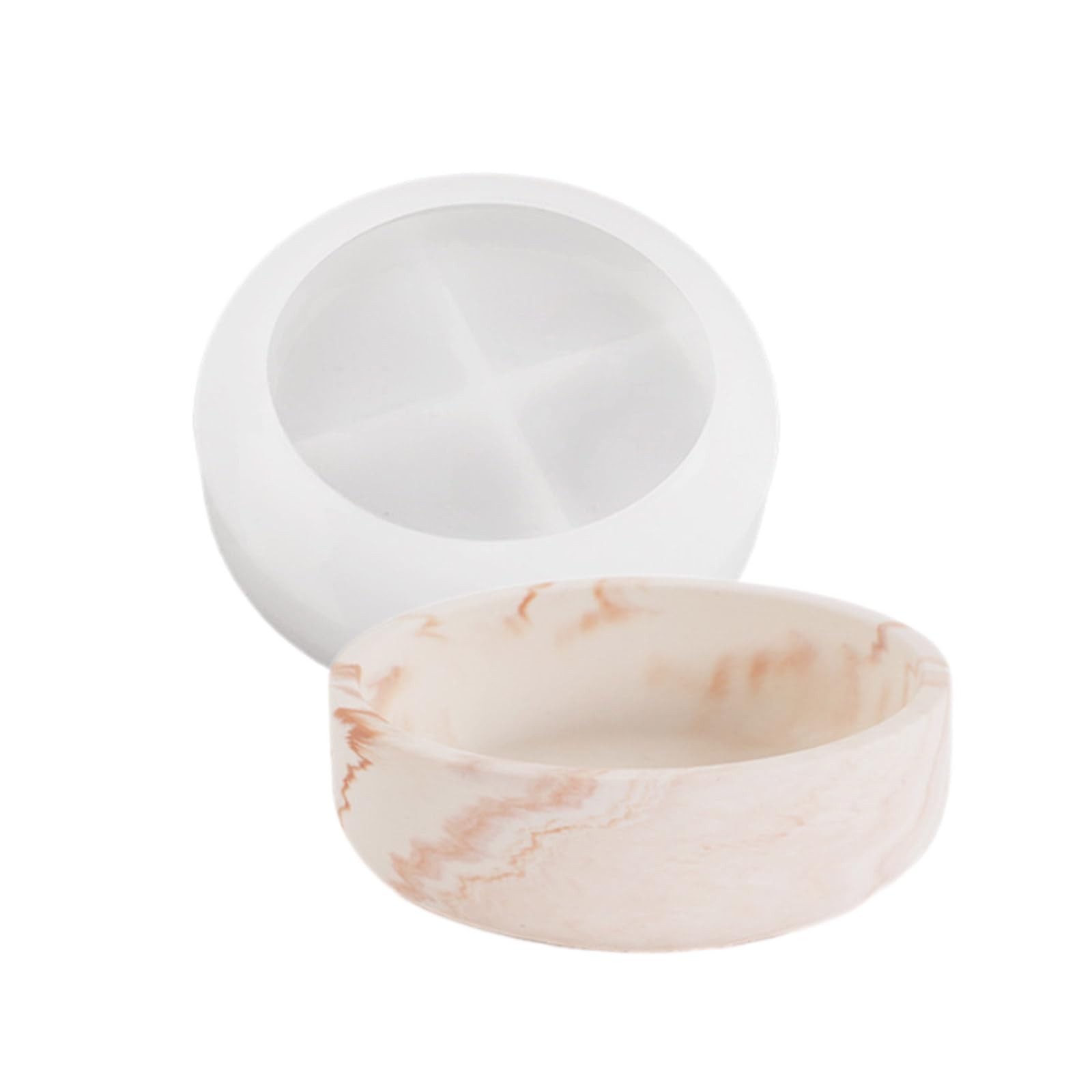 oringnat Irregular Bowl Candle Cup Flowerpots Silicone Mould Handmade Epoxy Resin Plaster for Home Decorations